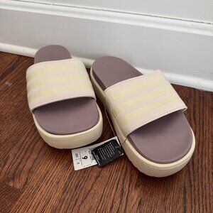 NWT Adidas Adilette Platform Slide Sandal size 9